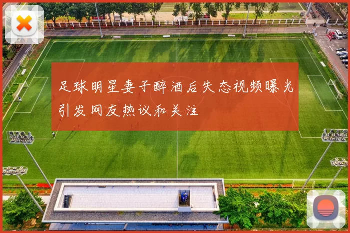 足球明星妻子醉酒后失态视频曝光引发网友热议和关注