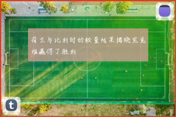 荷兰与比利时的较量结果揭晓究竟谁赢得了胜利